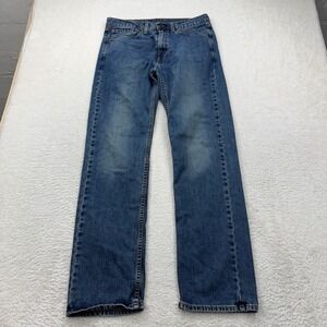 Levi Strauss 505 Mens Jeans W34 L34 Blue Denim Straight Fit 34x34